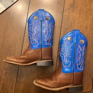 Old West Real Leather Youth Boots